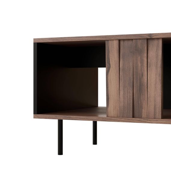 Konferenčný stolík SWING, orech/čierna