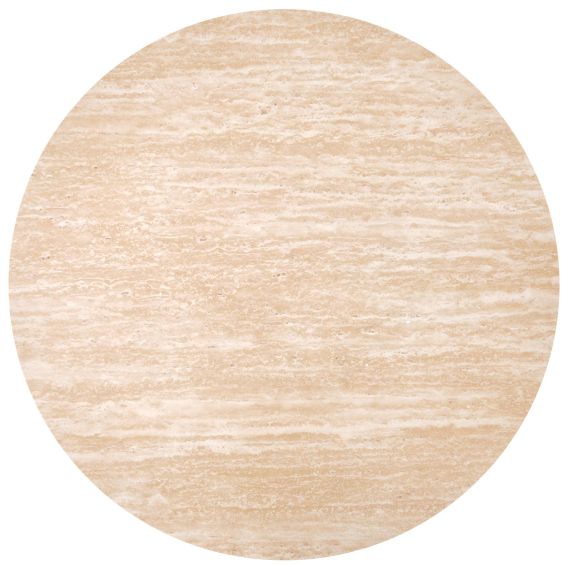 Konferenčný stolík okrúhly TRAVERTINO S, travertýn