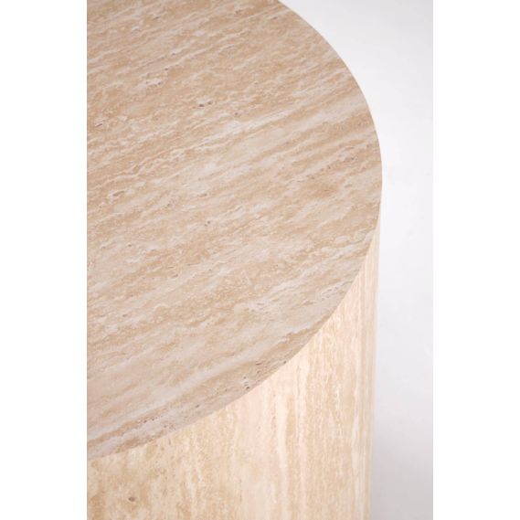 Konferenčný stolík okrúhly TRAVERTINO S, travertýn