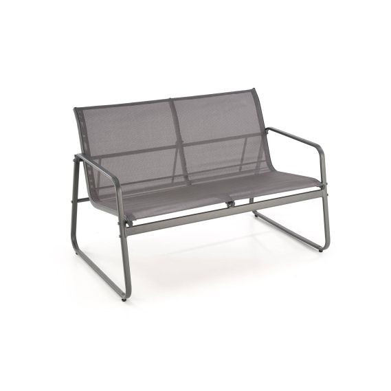 Záhradné sedenie CONOR 2+1+1, tmavo sivá/svetlo sivá