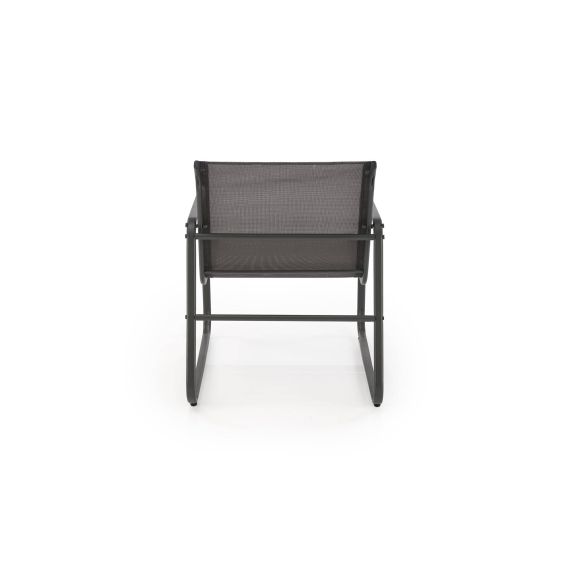 Záhradné sedenie CONOR 2+1+1, tmavo sivá/svetlo sivá