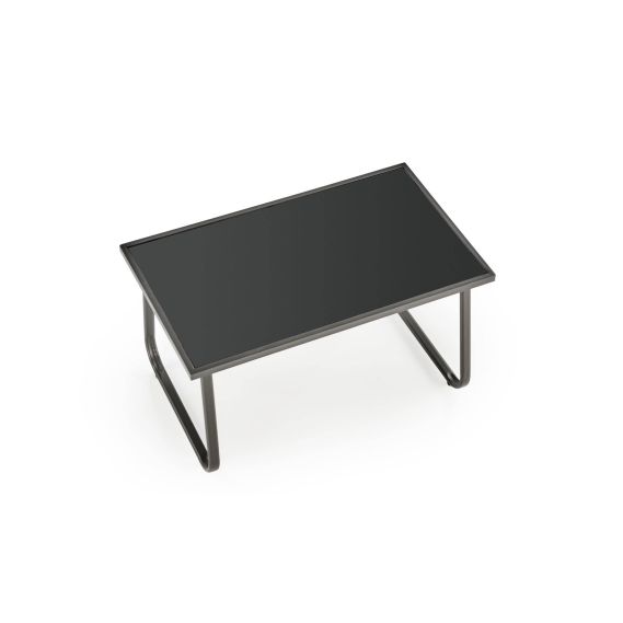 Záhradné sedenie CONOR 2+1+1, tmavo sivá/svetlo sivá