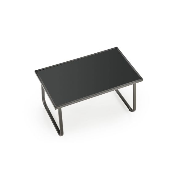 Záhradné sedenie CONOR 2+1+1, tmavo sivá/svetlo sivá