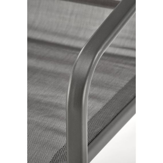 Záhradné sedenie CONOR 2+1+1, tmavo sivá/svetlo sivá