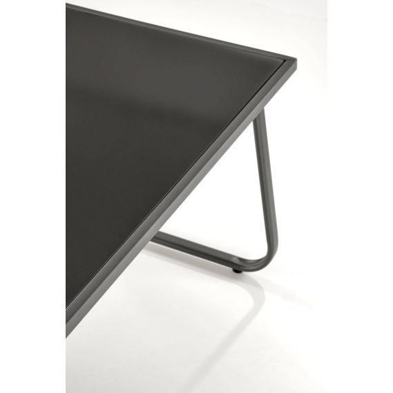 Záhradné sedenie CONOR 2+1+1, tmavo sivá/svetlo sivá