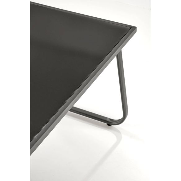 Záhradné sedenie CONOR 2+1+1, tmavo sivá/svetlo sivá