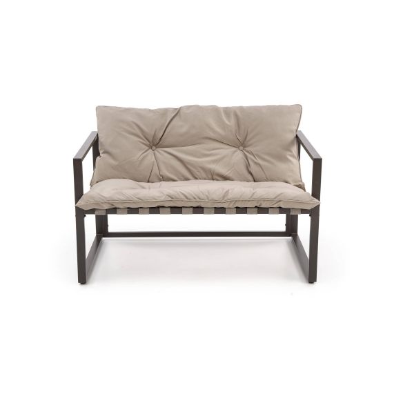 Záhradné sedenie SHARK 2+1+1, tmavo hnedá/cappucino