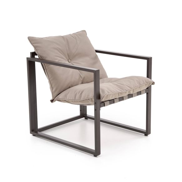 Záhradné sedenie SHARK 2+1+1, tmavo hnedá/cappucino