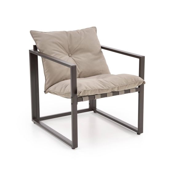 Záhradné sedenie SHARK 2+1+1, tmavo hnedá/cappucino