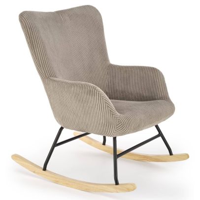 Hojdacie kreslo BELMIRO, sivá