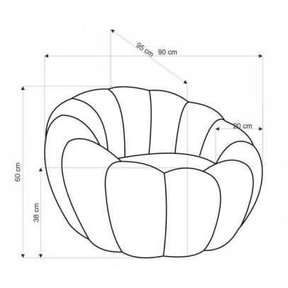 Kreslo do obývačky GASPAR, horčicová 2