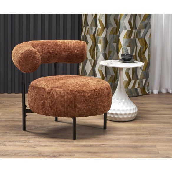 Kreslo do obývačky HAZARD, oranžová haga 44