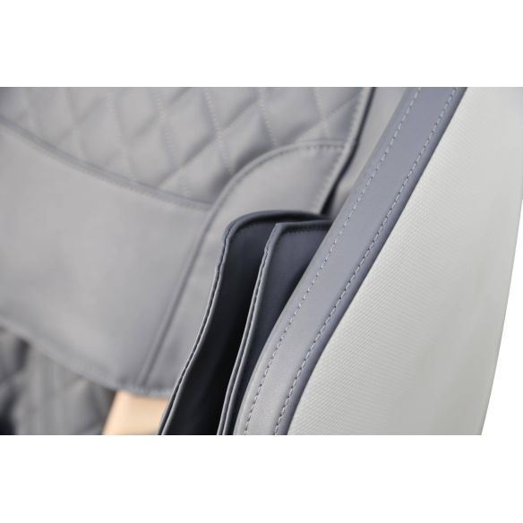 Masážne kreslo SOLARIA, sivá/krémová