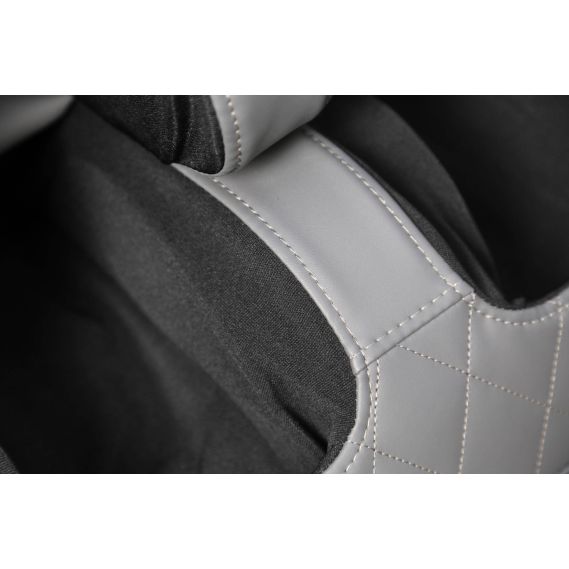 Masážne kreslo SOLARIA, sivá/krémová