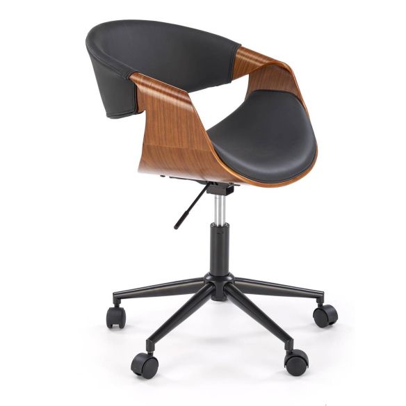 Kancelárska stolička BILBO, čierna/orech