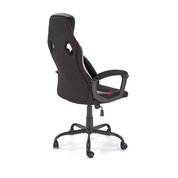 Kancelárska stolička JENSEN, čierna/sivá/červená