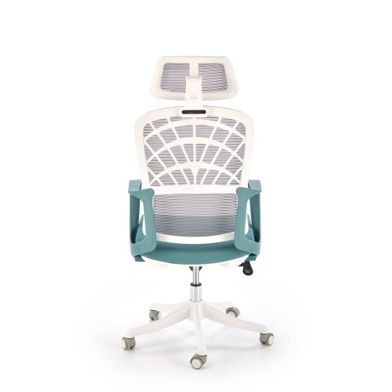 Kancelárska stolička VESUVIO 2, biela/sivá/modrá