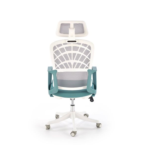 Kancelárska stolička VESUVIO 2, biela/sivá/modrá