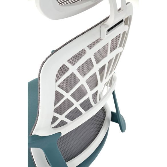 Kancelárska stolička VESUVIO 2, biela/sivá/modrá