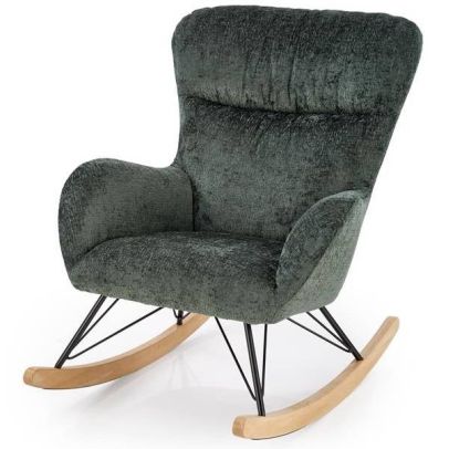 Hojdacie kreslo CASTRO, tmavá zelená