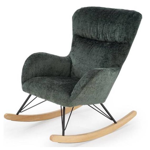 Hojdacie kreslo CASTRO, tmavá zelená