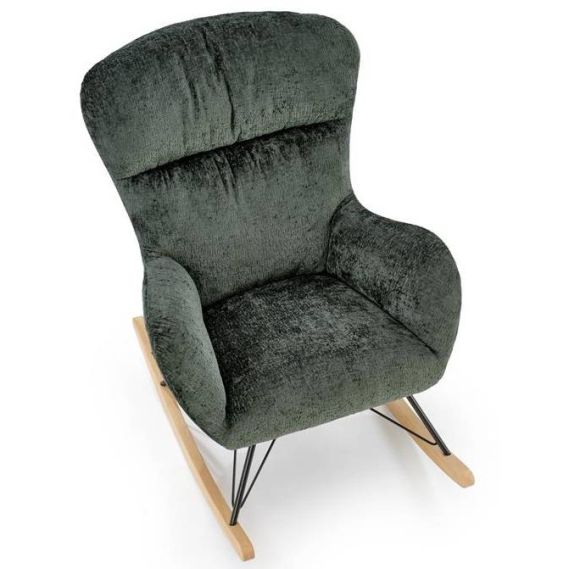 Hojdacie kreslo CASTRO, tmavá zelená