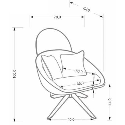 Relaxačné kreslo MERRY 2, cappuccino 2
