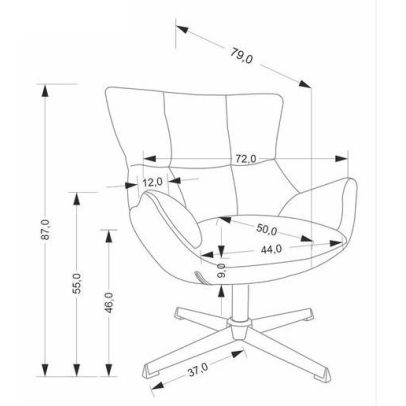 Relaxačné kreslo ORINOKO, béžová odin 28 2