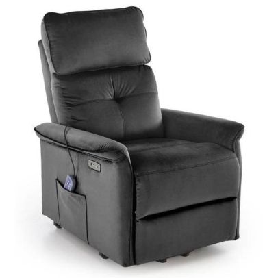 Relaxačné kreslo SEMIR 2, čierna bluvel 19