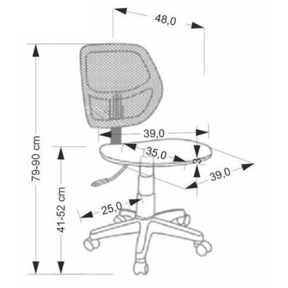 Detská stolička BINGO, čierna/ružová 2