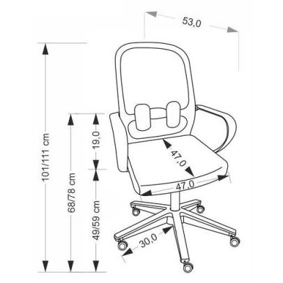 Kancelárska stolička ORCANO, čierna 2