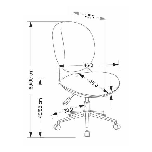 Detská stolička ORION 2, biela/sivá