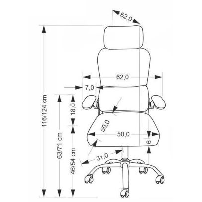 Kancelárska stolička SOREN, čierna 2