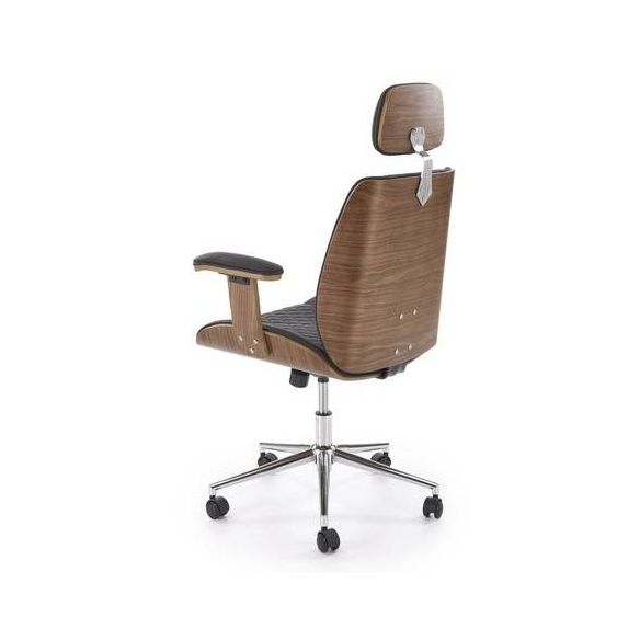 Kancelárska stolička TIMBER, orech/čierna