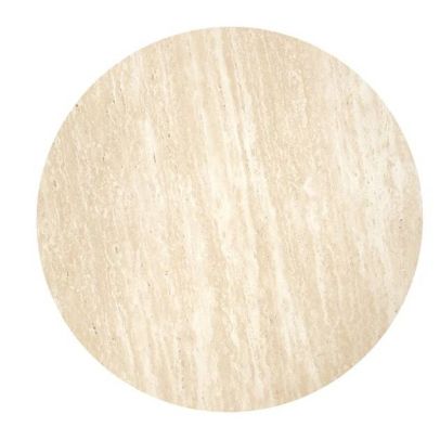 Konferenčný stolík okrúhly DOROTEA, orech/travertín 2