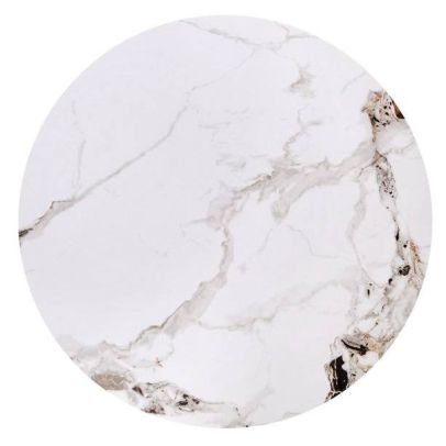 Set konferenčných stolíkov MAGNETA, čierna/biely mramor 2