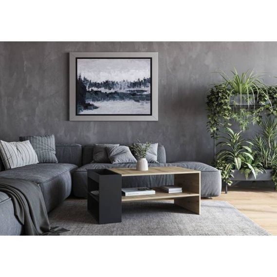 Konferenčný stolík MURCIA, dub artisan/čierna