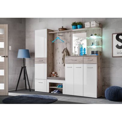 Predsieň GUSTAVO IV, dub wellington/biely lesk