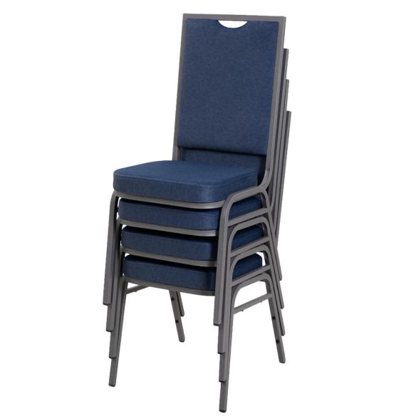Banketová stolička ALICANTE MODERN 2, SM-300 čierna/modrá
