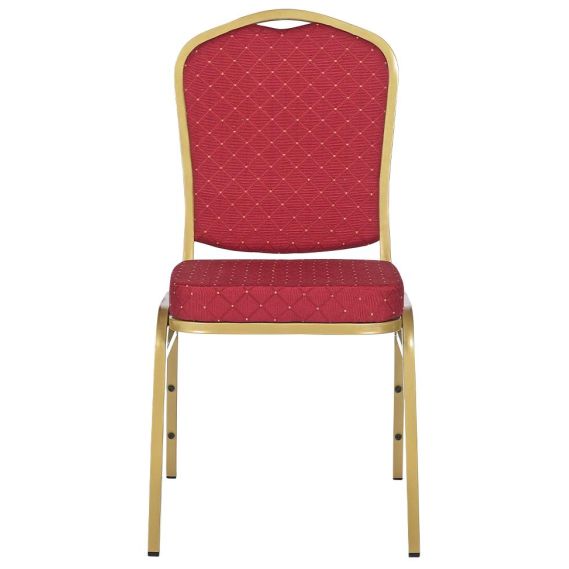 Banketová stolička EXPERT ES, ES-100 zlatá/červená