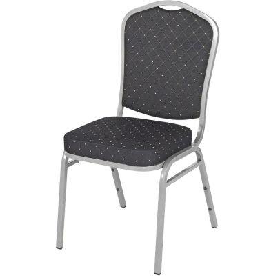 Banketová stolička EXPERT ES, ES-180 strieborná/čierna