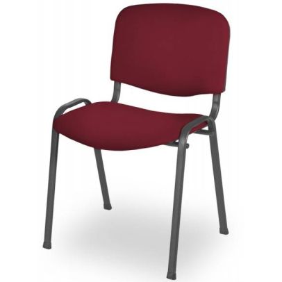 Konferenčná stolička ISO STANDARD 24HBL-T, 0132 čierna/budgundská