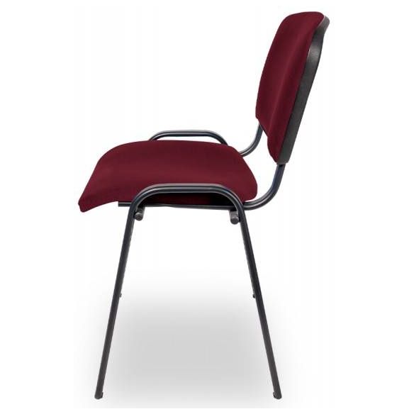 Konferenčná stolička ISO STANDARD 24HBL-T, 0132 čierna/budgundská