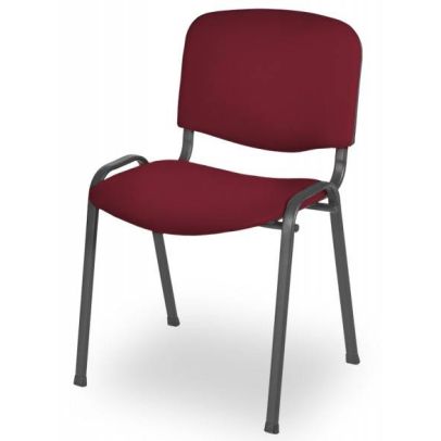 Konferenčná stolička ISO STANDARD BL, 0132 čierna/budgundská
