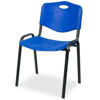 Konferenčná stolička ISO PLAST, 0131 čierna/modrá