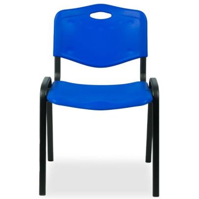 Konferenčná stolička ISO PLAST, 0131 čierna/modrá 2