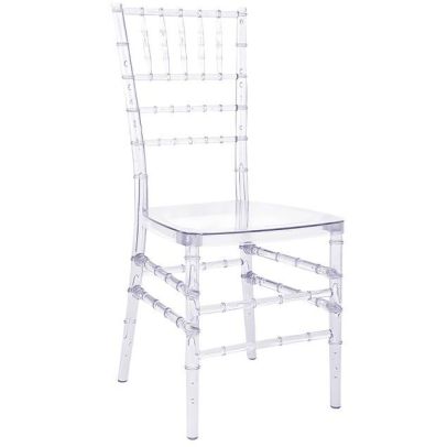 Svadobná stolička TIFFANY CHIAVARI I, 000 priehľadná 2