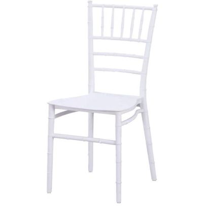 Svadobná stolička TIFFANY CHIAVARI SIMPLE, 500 biela