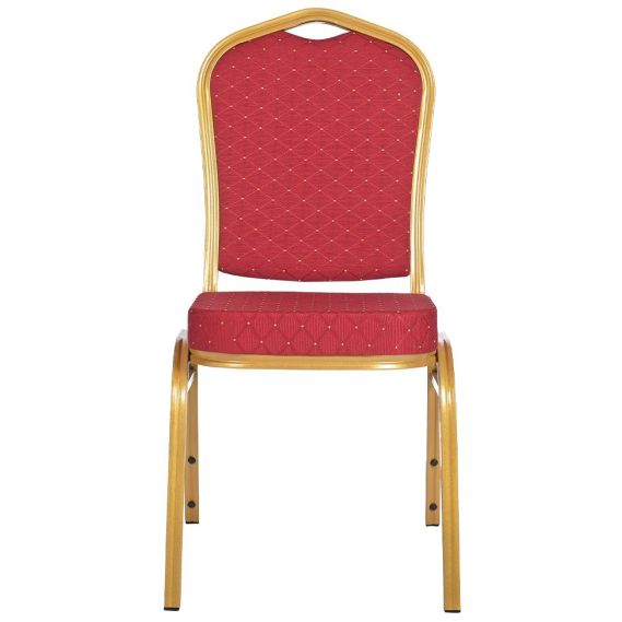 Banketová stolička MUSIC, JAZZ - zlatá/červená