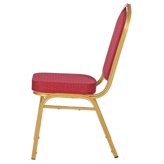 Banketová stolička MUSIC, JAZZ - zlatá/červená